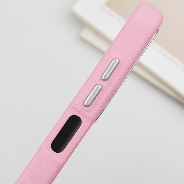 Шкіряний чохол Leather Case Metal Buttons для Samsung Galaxy A25 5G Light Pink 341406 фото