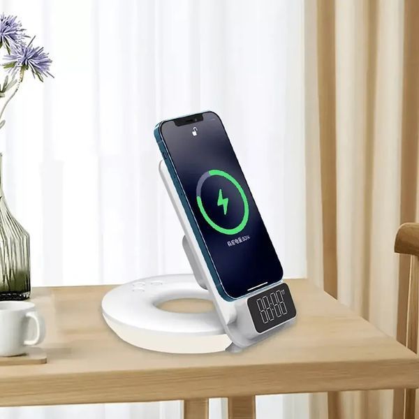 Бездротовий зарядний пристрій WiWU Power Wireless Fast Charger 4 in 1 (M11) White 355930 фото