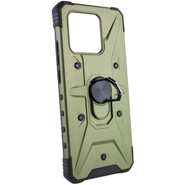 Ударостійкий чохол Pathfinder Ring для Xiaomi Redmi 10C / Poco C40 Зелений / Army Green 259261 фото