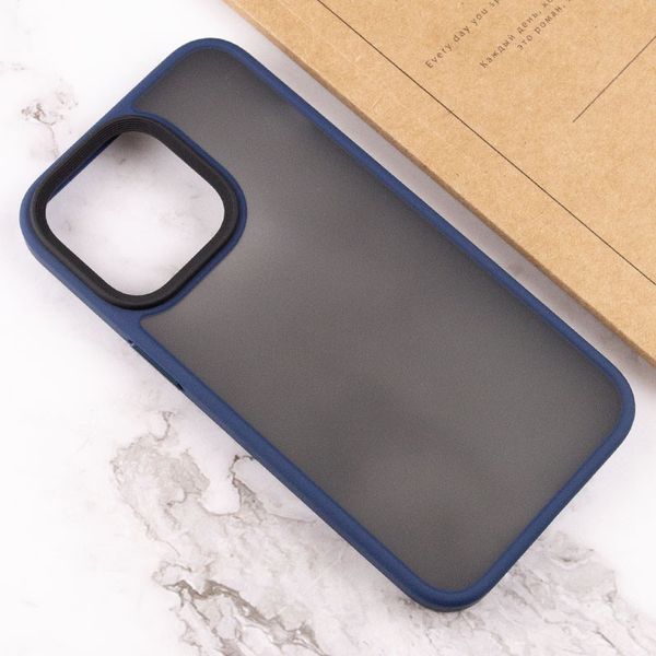 TPU+PC чохол Metal Buttons для Apple iPhone 15 Pro Max (6.7") Синій 275294 фото