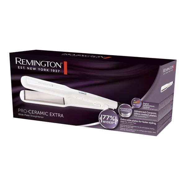 Випрямляч Remington Pro-Ceramic Extra, темп.режимов-9, 150-230С, чохол, кераміка, білий (S5527) 373242 фото