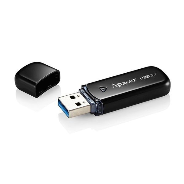 Накопичувач Apacer 128GB USB 3.2 Type-A AH355 Чорний (AP128GAH355B-1) 373613 фото