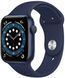 Смарт-годинник Apple Watch Series 6 44mm Blue Aluminum Case With Deep Navy Sport Band (M00J3) 165471 фото 1