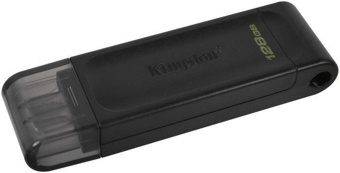 Флеш-накопичувач USB3.2 128GB Type-C Kingston DataTraveler 70 Black (DT70/128GB) 339167 фото