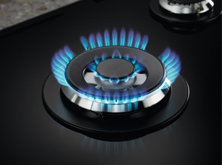 Варильна поверхня Electrolux газова на склі, 75см, чавун, чорний (KGG75362K) 370174 фото