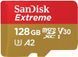 Карта пам'яті SanDisk microSD 128GB C10 UHS-I U3 R190/W90MB/s Extreme V30 + SD (SDSQXAA-128G-GN6MA) 375284 фото 1