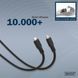Кабель DIGITUS USB-C заряджання/синхронізації, USB 4.0 Gen 2, 20G, 240W, 8K, силіконовий, 2м, чорний (AK-300344-020-S) 366210 фото 5