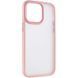TPU+PC чохол Metal Buttons для Apple iPhone 13 Pro Max (6.7") Рожевий 250172 фото 1