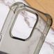 TPU чохол GETMAN Ease logo посилені кути для Apple iPhone 14 Pro Max (6.7") Сірий (прозорий) 254566 фото 7