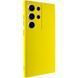 Чохол TPU GETMAN Liquid Silk Full Camera для Samsung Galaxy S24 Ultra Жовтий / Flash 397590 фото 2