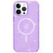 Чохол TPU Galaxy Sparkle (MagFit) для Apple iPhone 16 Pro (6.3") Purple+Glitter 317031 фото 8
