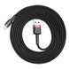 Кабель Baseus Lightning Kevlar Lightning USB кабель 2m (CALKLF-C19) Red 216081 фото 9