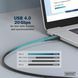 Кабель DIGITUS USB-C заряджання/синхронізації, USB 4.0 Gen 2, 20G, 240W, 8K, силіконовий, 2м, чорний (AK-300344-020-S) 366210 фото 8
