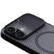 Карбонова накладка Nillkin CamShield Pro Magnetic для Apple iPhone 17 (6.3") Transparent black 398578 фото 4