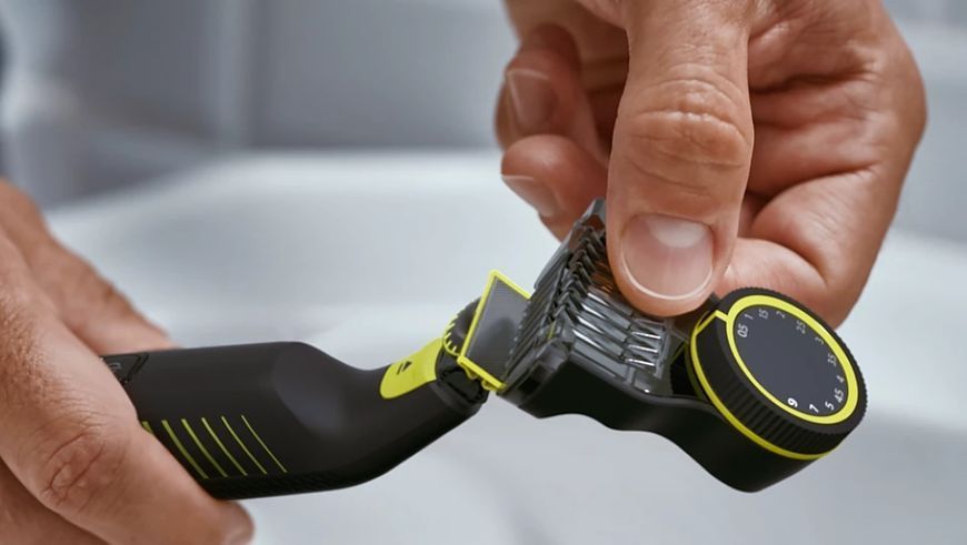 Бритва електр. Philips OneBlade Pro, Li-Ion, сух.+волог., індикатор заряду, чорний (QP6506/15) 371620 фото