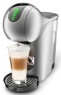 Кавоварка Krups капсульна Dolce Gusto Genio S Touch, 0.8л, капсули, сенcорне керування, сріблястий (KP440E10) 373172 фото