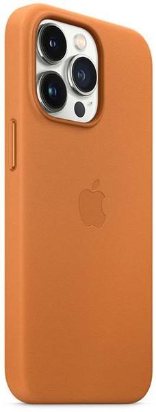 Чохол-накладка Apple iPhone 13 Pro Leather Case with MagSafe - Golden Brown (MM193) 216905 фото