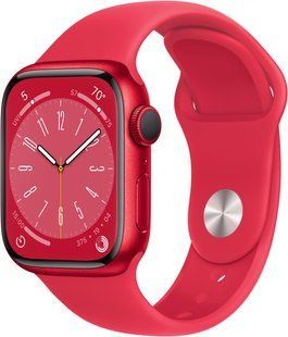 Смарт-годинник Apple Watch Series 8 GPS + LTE 41mm Product Red Aluminum Case Red Band MNJ23 266771 фото