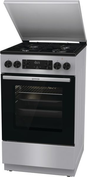 Плита Gorenje комбінована, 70л, 50x60см, дисплей, IconLed, емальовані, нерж (GK5C43SH) 374272 фото