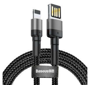 Кабель Baseus Cafule Lightning 1.5A 2м (CALKLF-HG1) GreyBlack 252309 фото