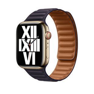 Ремінець Apple Watch 44mm Leather Link - Ink S/M (MP873) 286049 фото