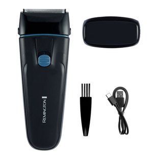 Бритва електр. Remington сіткова F1 Style, бритв.головок-2, Ni-Mh, сух., тример, USB-C, чорно-синій (F1000) 366785 фото