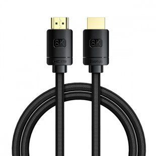 Кабель Baseus High Definition HDMI 8K to HDMI 8K (1m) (CAKGQ-J01) black 396929 фото