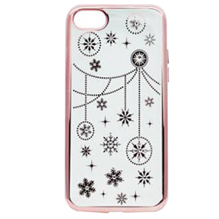 Чохол-накладка iPhone 7-Plus PGScase PU with crystal elements Winter Rose Gold 70880 фото