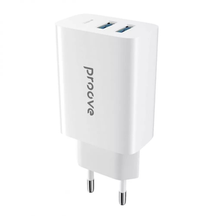 Зарядний Пристрій Proove Rapid 30W (2 USB + Type-C) (WCRP30210002) White 287197 фото