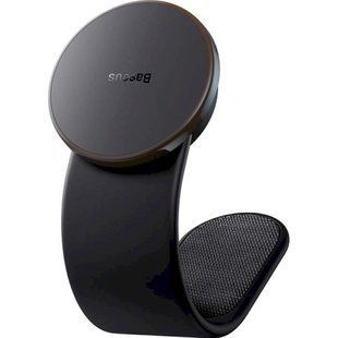 Автомобільний тримач З бездротовою зарядкою Baseus C02 Pro Series Magnetic (C40156000111-00) Black 286641 фото