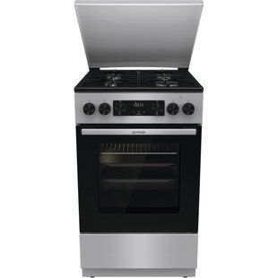 Плита Gorenje комбінована, 70л, 50x60см, дисплей, IconLed, емальовані, нерж (GK5C43SH) 374272 фото