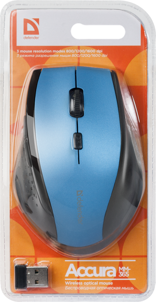 Миша DEFENDER Accura MM-365 Wireless 306285 фото