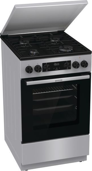 Плита Gorenje комбінована, 70л, 50x60см, дисплей, IconLed, емальовані, нерж (GK5C43SH) 374272 фото