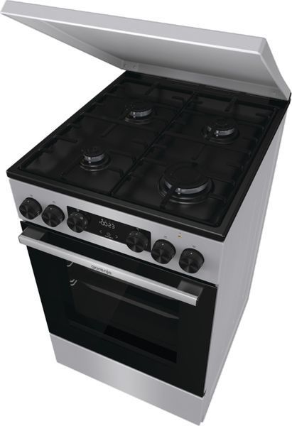 Плита Gorenje комбінована, 70л, 50x60см, дисплей, IconLed, емальовані, нерж (GK5C43SH) 374272 фото