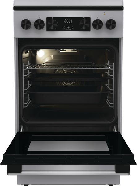 Плита Gorenje комбінована, 70л, 50x60см, дисплей, IconLed, емальовані, нерж (GK5C43SH) 374272 фото