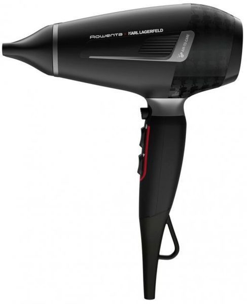 Фен Rowenta x Karl Lagerfeld K/Pro Stylist, 2200Вт, 3 режими, іоніз-я, дифузор, 2 концентратора, хол. обдув, чорний (CV888LF0) 367635 фото