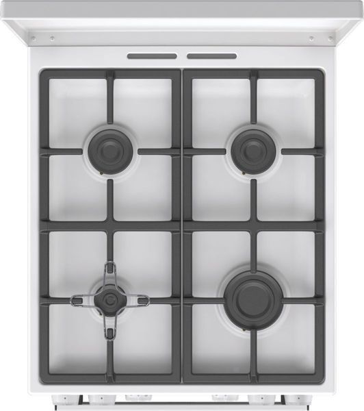 Плита Gorenje комбінована, 70л, 50x60см, IconLed, чавун, з кришкою, білий (GK5C42WF-B) 374100 фото