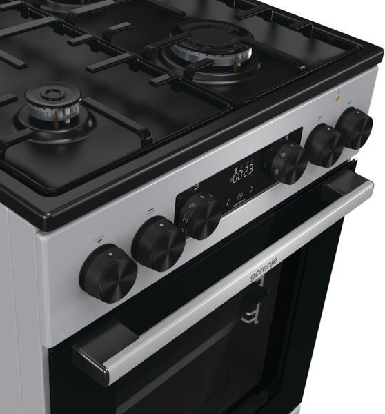 Плита Gorenje комбінована, 70л, 50x60см, дисплей, IconLed, емальовані, нерж (GK5C43SH) 374272 фото