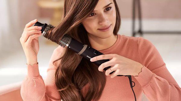 Фен-щітка Philips 3000 Series, 800Вт, 3 режими, хол. обдув, кераміка, сірий (BHA301/00) 366556 фото