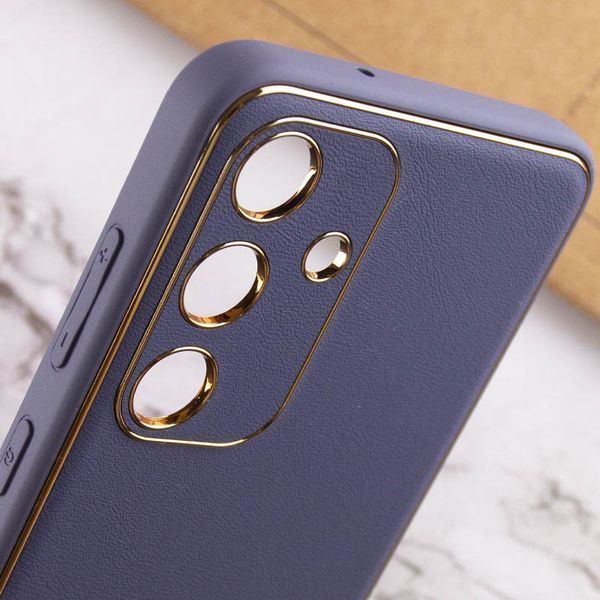 Шкіряний чохол Xshield для Samsung Galaxy S23 Сірий / Lavender Gray 265088 фото