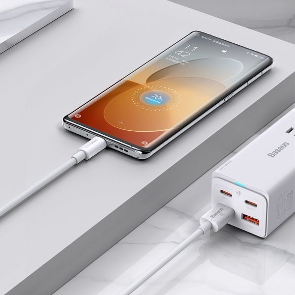 Кабель Baseus Superior Series (SUPERVOOC) Fast Charging Data Type-C 65W (2m) CAYS001001 Black 275967 фото