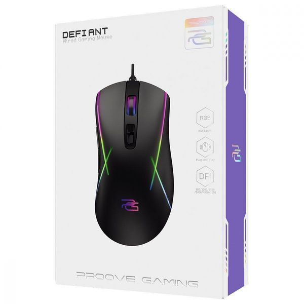 Дротова ігрова миша Proove Gaming Defiant (CMDE00000101) White 316258 фото