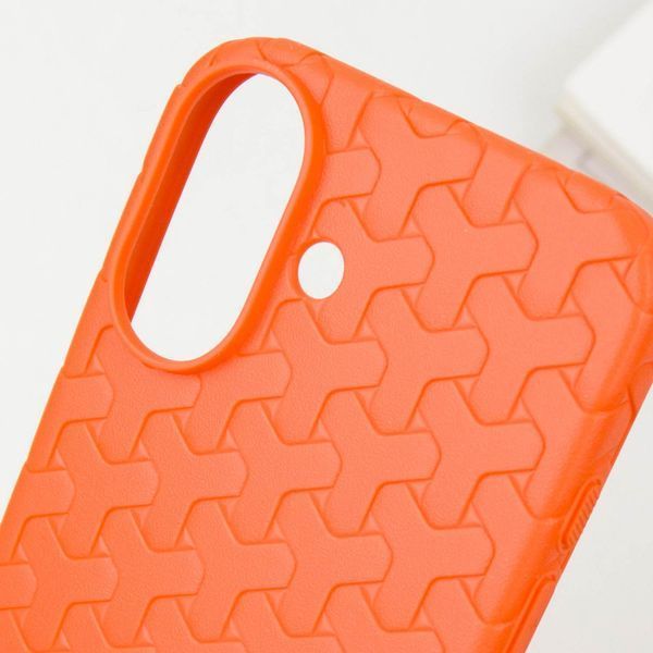 Чохол TPU Weaving для Apple iPhone 16 (6.1") Orange 328226 фото