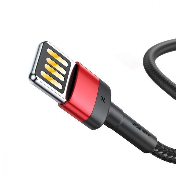 Кабель Baseus Cafule Lightning 1.5A 2м (CALKLF-HG1) GreyBlack 252309 фото