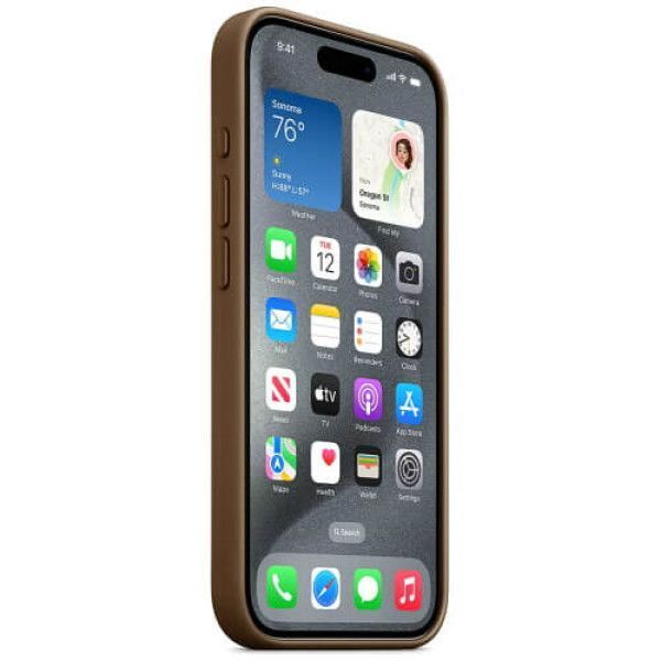 Чохол-накладка Apple iPhone 15 Pro Max Apple FineWoven Case with MagSafe Taupe 281048 фото