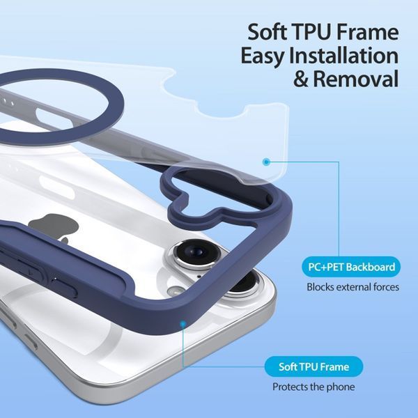 Чохол-книжка Dux Ducis Skin X Pro with MagSafe для Apple iPhone 16 (6.1") Blue 322709 фото