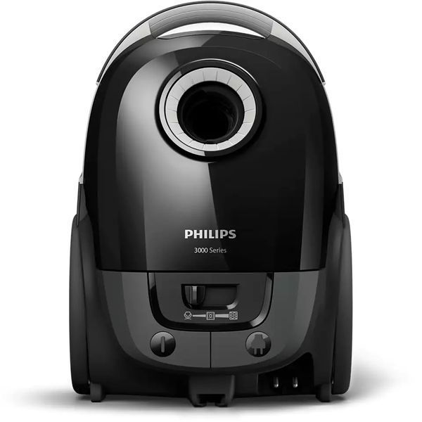 Пилосос Philips мішковий 3000 series, 900Вт, 3л, НЕРА, чорний (XD3112/09) 376138 фото