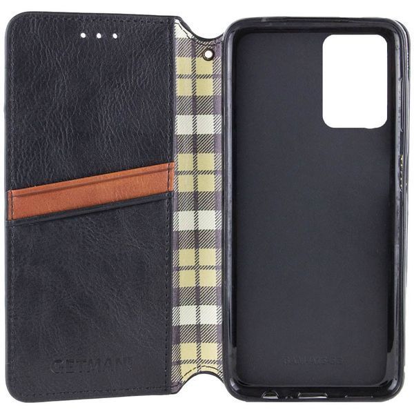 Шкіряний чохол книжка GETMAN Cubic (PU) для Samsung Galaxy S24+ Чорний 284435 фото