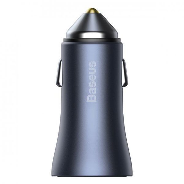 АЗП Baseus Golden Contactor Pro Dual Quick Charger Car Charger U+U 40W (CCJD-A0G) Dark Gray 261272 фото