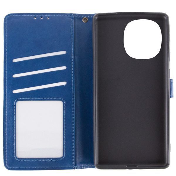 Шкіряний чохол-книжка GETMAN Gallant (PU) для TECNO Spark Go 1 (KL4) Синій 358674 фото
